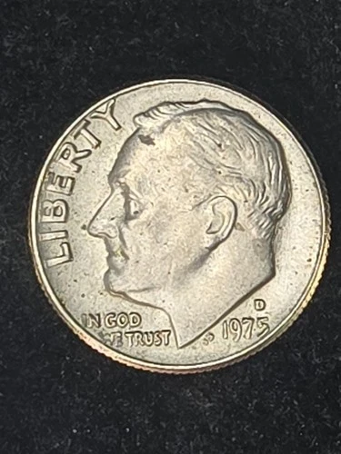 1975-D Roosevelt Dime — photo from the most recent tracked eBay sale