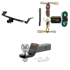 CURT Trailer Hitch Tow Package Receiver, Wiring Harness, 45041 Ball Mount 13505