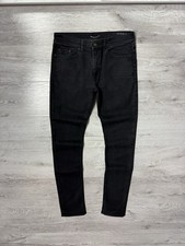 Saint Laurent Paris Washed Black D02 M/SK-LW Jeans Men's Denim Pants Size 33