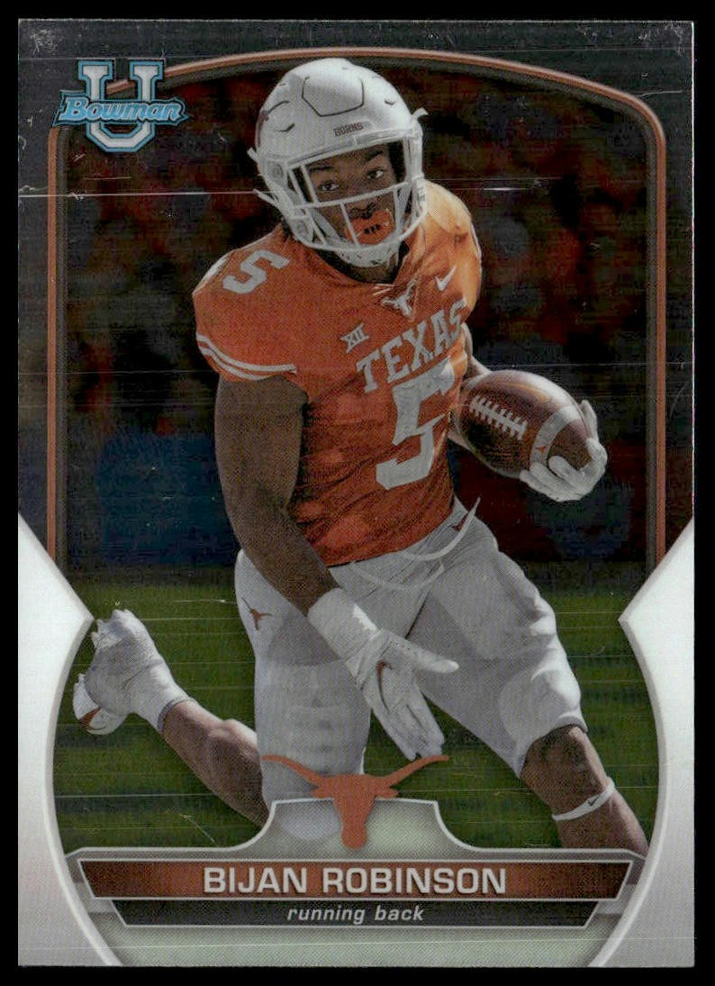 2022 Bowman University Chrome #70 Bijan Robinson