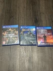 PS4 Game Lot 3 Games : Star Wars Jesi Survivor | Medievil | Dead Rising 4 New