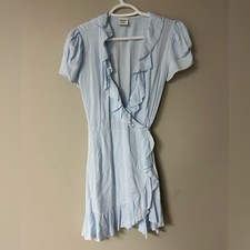 Sunday Best Savoy Ruffled Wrap Dress Women Size XS