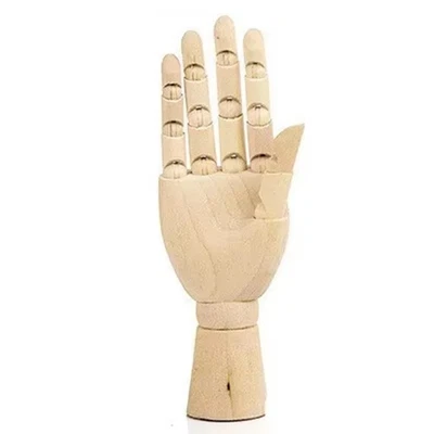 Modello di Mano In Legno, Statuette di , Giunto Girevole, Disegno, Schi4430 - Imagen 1 de 4