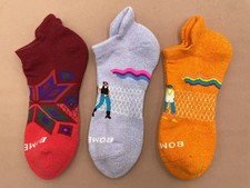3 Pairs Bombas Women's Solid Ankle Socks 3 Colors Size Medium 8-10.5