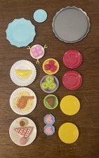 BARBIE KITCHEN LOT Doll Food Dishes Vintage Modern Dreamhouse, Cruise Ship, VGC