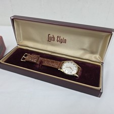 Men's Vintage 14K SOLID GOLD Watch LORD ELGIN Cal. 556 21 Jewels Manual Wind