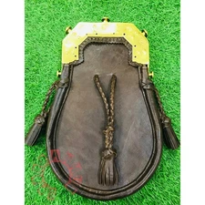 Vintage Culloden Style Angled Cantle Sporran-Scottich Handmade Jacobite Sporran