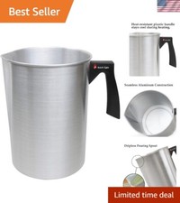 DIY Candle Making Pot - 4 lbs Dripless Pouring Pitcher with Nonstick Interior