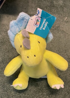 Gentle Steps  Harness Buddy  Green Dinosaur Stuffed Animal Plushie NEW