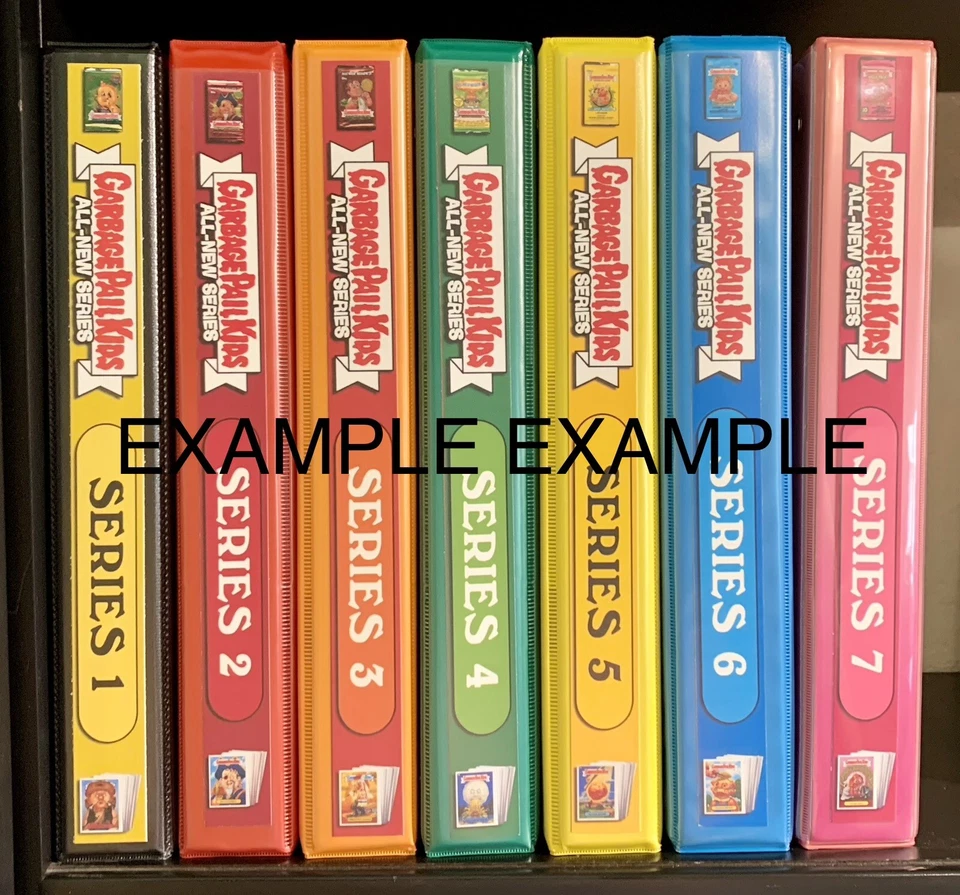 GARBAGE PAIL KIDS COLOR BINDERS W/FRONT,BACK & SPINE PRINT ANS1-7 ALL NEW SERIES - Image 3 of 3