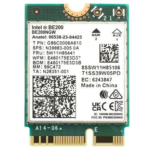 HP N39883-005 Intel BE200NGW Wireless WiFi6 Card BT5.4 Bluetooth NGFF M.2 5.8...