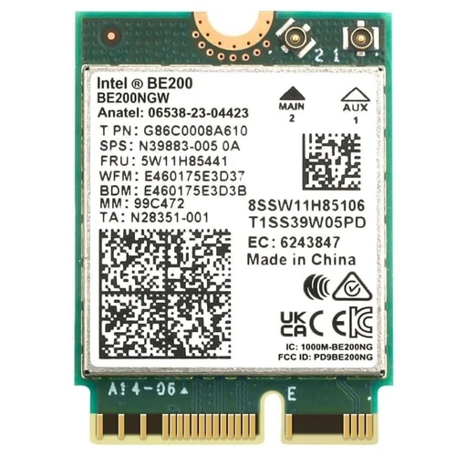 HP N39883-005 Intel BE200NGW Wireless WiFi6 Card BT5.4 Bluetooth NGFF M.2 5.8...