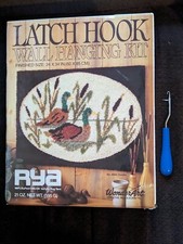 Vintage Wonder Art Latch Hook Kit Wall Hanging Plus Hook New 24 x 34 4866 Ducks