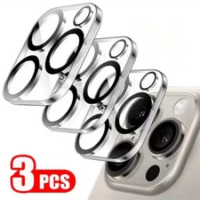 3x For iPhone 15 14 13 12 11 Pro Max Tempered Glass Camera Lens Cover Protector