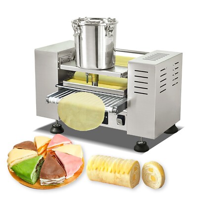Kolice 6'' Mille Egg Skin Crepe Cake Machine, Thousand Layers Cake Skin Machine