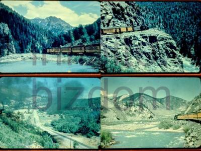 Durango & Silverton Narrow Gauge Railroad - Lot of 4 Vintage 35mm Slides