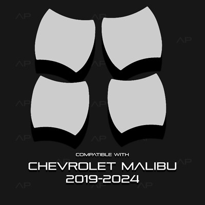 Fits Chevy Malibu 2019-2024 Door Cup Protection TPU PPF Pre-Cut Kit Ultra-Gloss