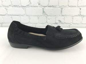 womens wide width leather loafers