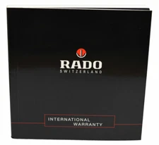 RADO Watch General International Warranty Booklet for Collectors