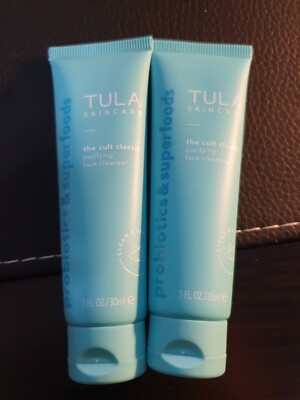 2 Tula Skincare The Cult Classic Purifying Face Cleanser 1 oz Travel Size