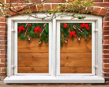 3D Christmas Xmas A020 Window Film Print Sticker Cling Stained Glass UV Amy