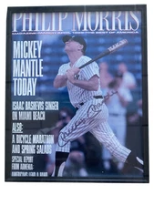 MICKEY MANTLE 1989 PHILIP MORRIS MAGAZINE NEW YORK YANKEES