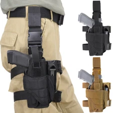 Tactical Right Drop Leg Holster Pistol Gun Thigh Holster Belt Pouch Adjustable