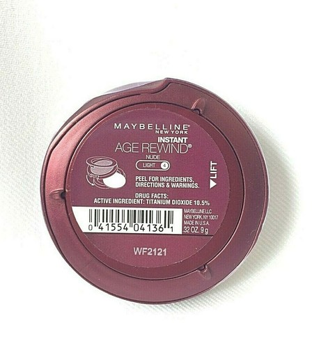 MAYBELLINE Age Rewind CREAM FOUNDATION ~ NUDE LIGHT #4 ~ NEW & SEALED - Picture 2 of 2
