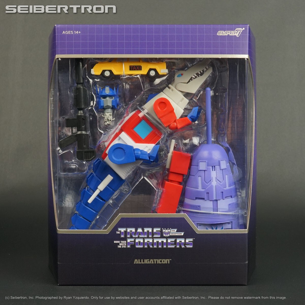 ALLIGATICON Transformers Super7 Ultimates 7" alligator Optimus Prime figure 2023