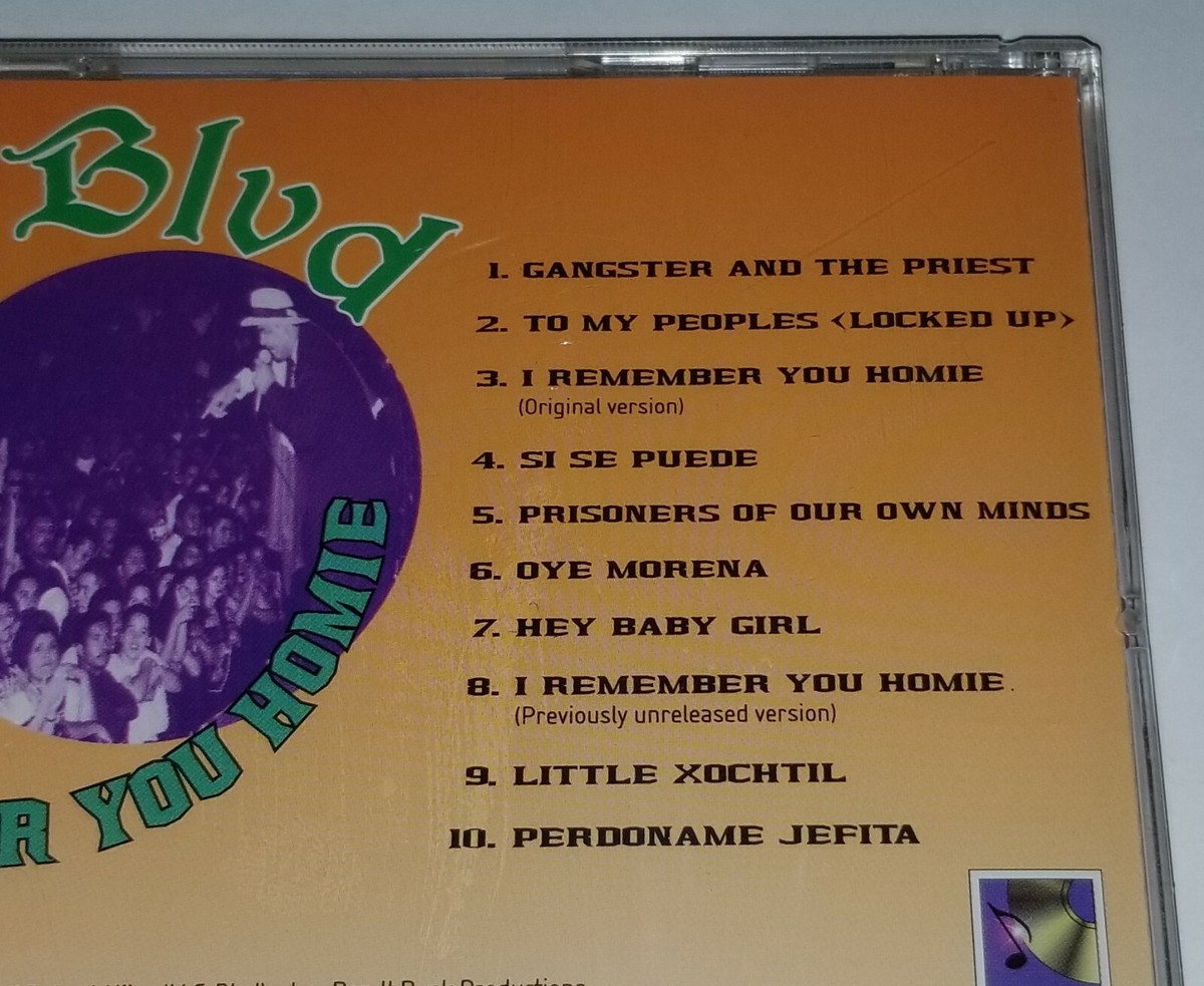 MC BLVD SEALED HOMIE REMEMBER LATIN RAP G FUNK 1997 ZAPP ROGER R&B