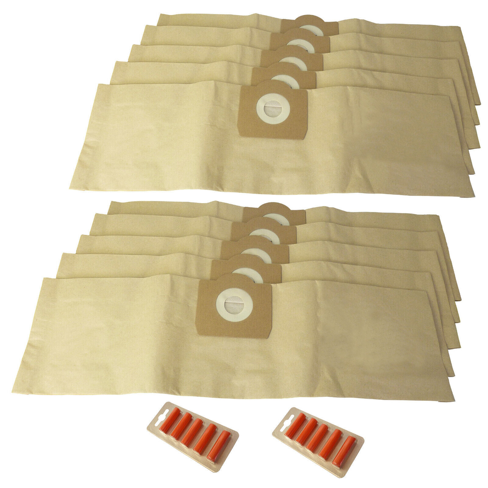 10 x  Vacuum Cleaner Hoover Bags for Parkside 1300, 1400, A1 1250/9 + Fresheners