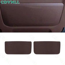 Fit For BMW 5 Series 2018-2022 Brown Leather Rear Seat Anti-Kick Strip Trim 2PCS