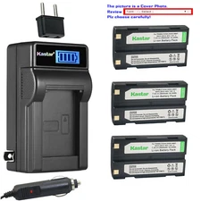 Kastar Battery LCD AC Charger for Pentax D-Li1 Ei-D-Li1 Trimble 29518 HP A920