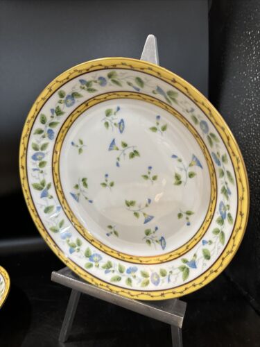 ceralene raynaud limoges morning glory Spray Set Of 4 Coupe Soup Bowls 7 3/4 In - Picture 3 of 12