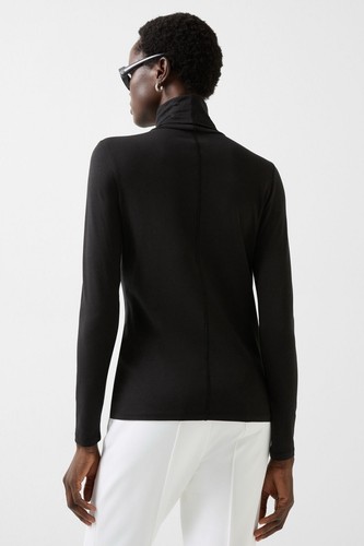 Bogner Katinka Turtleneck Top for Women Black SIZE MEDIUM - Picture 2 of 10