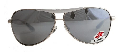 Gafas de sol Anarchy Alarm platino Gunmetal/humo lentes polarizadas plateadas pesadas Foto 2 de 2