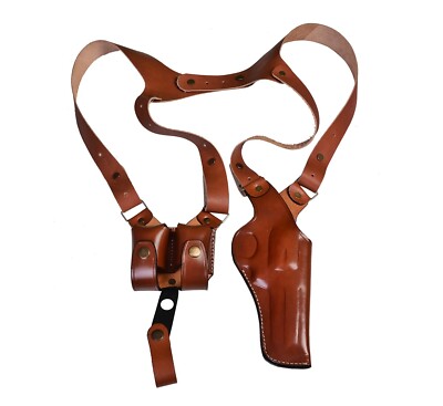 Leather Shoulder Holster For Colt Python or Colt King Cobra - Magazine Pouch