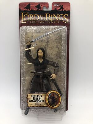 Lord of the Rings The Two Towers Figure Helm's Deep Aragon - New