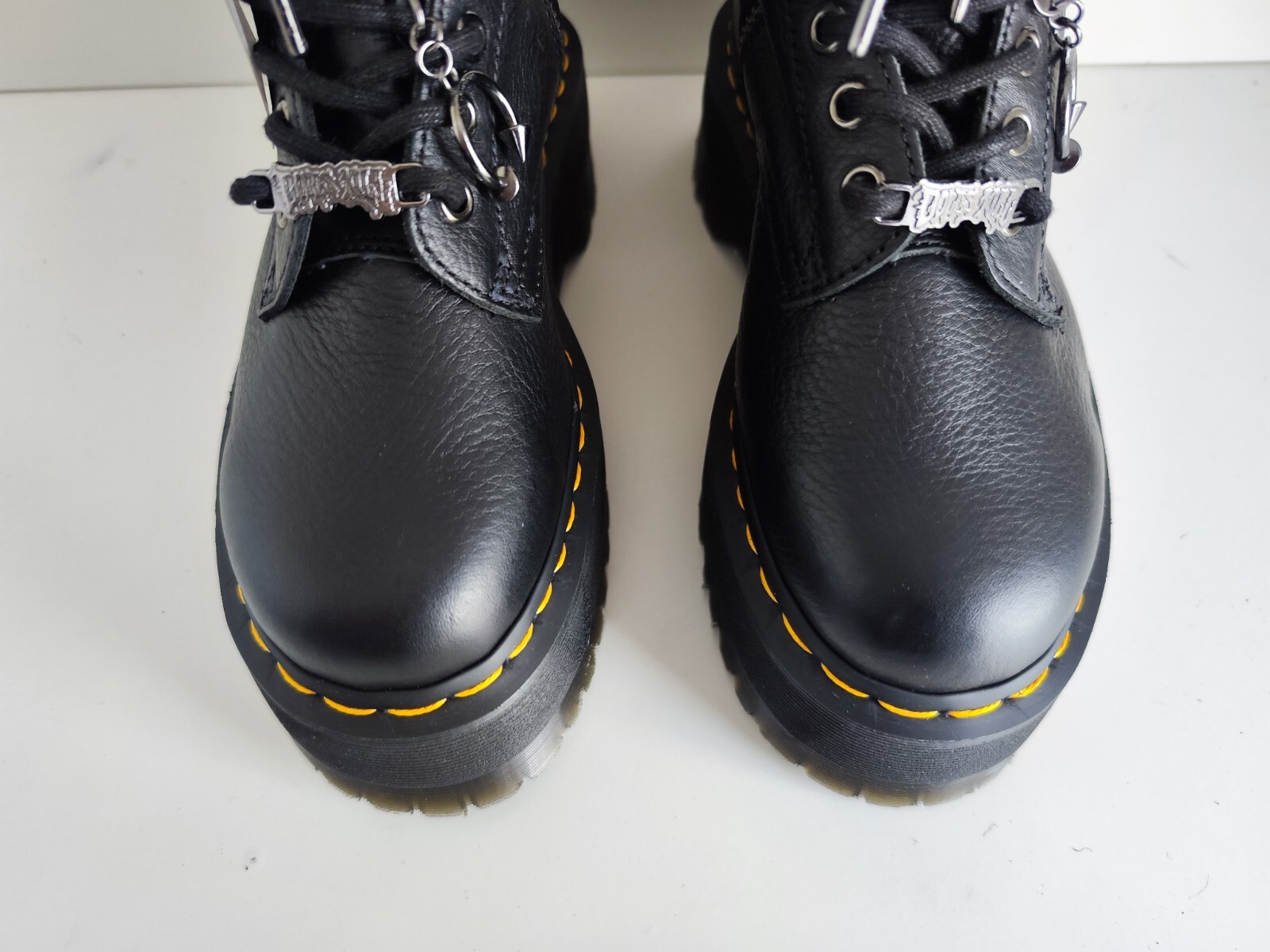 Dr MARTENS x Dolls Kill zip Jadon Hi Max 10 eye platform boots UK3 EU36 US5 image 3