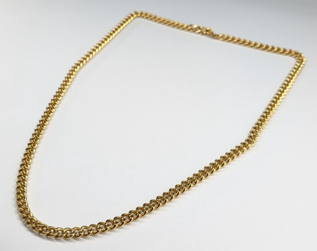 VTG Kenneth Jay Lane KJL Chunky Gold Tone Cuban L… - image 5