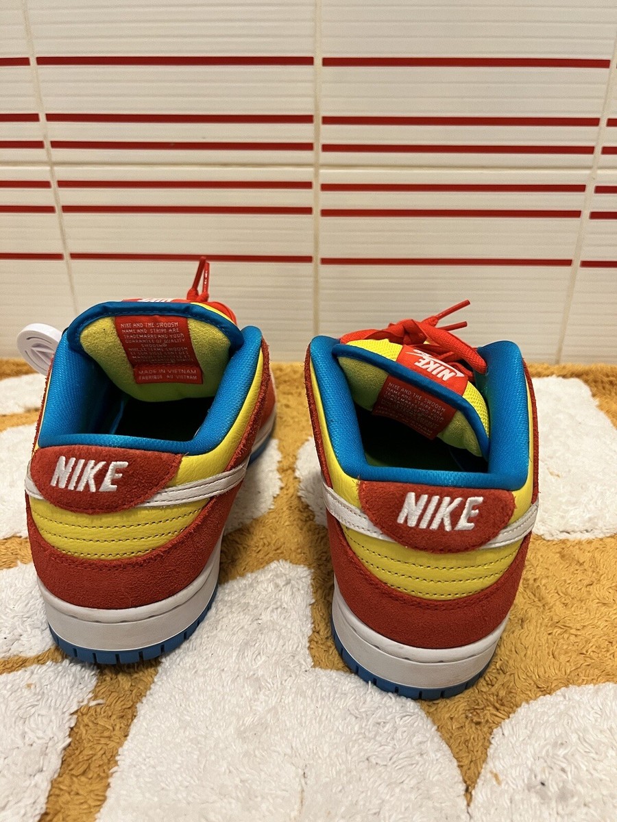 日本未発売★海外限定★日本未入荷 バートシンプソン BQ6817-602 Nike SB Dunk Low Bart Simpson Men size 8 Sneakers BQ6817-602