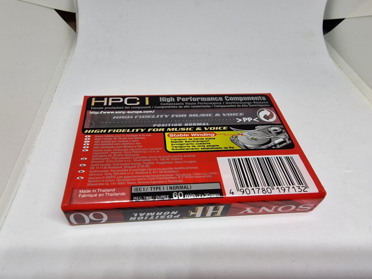 SONY HF 60 Blank Audio Cassette Tape (Sealed) | eBay