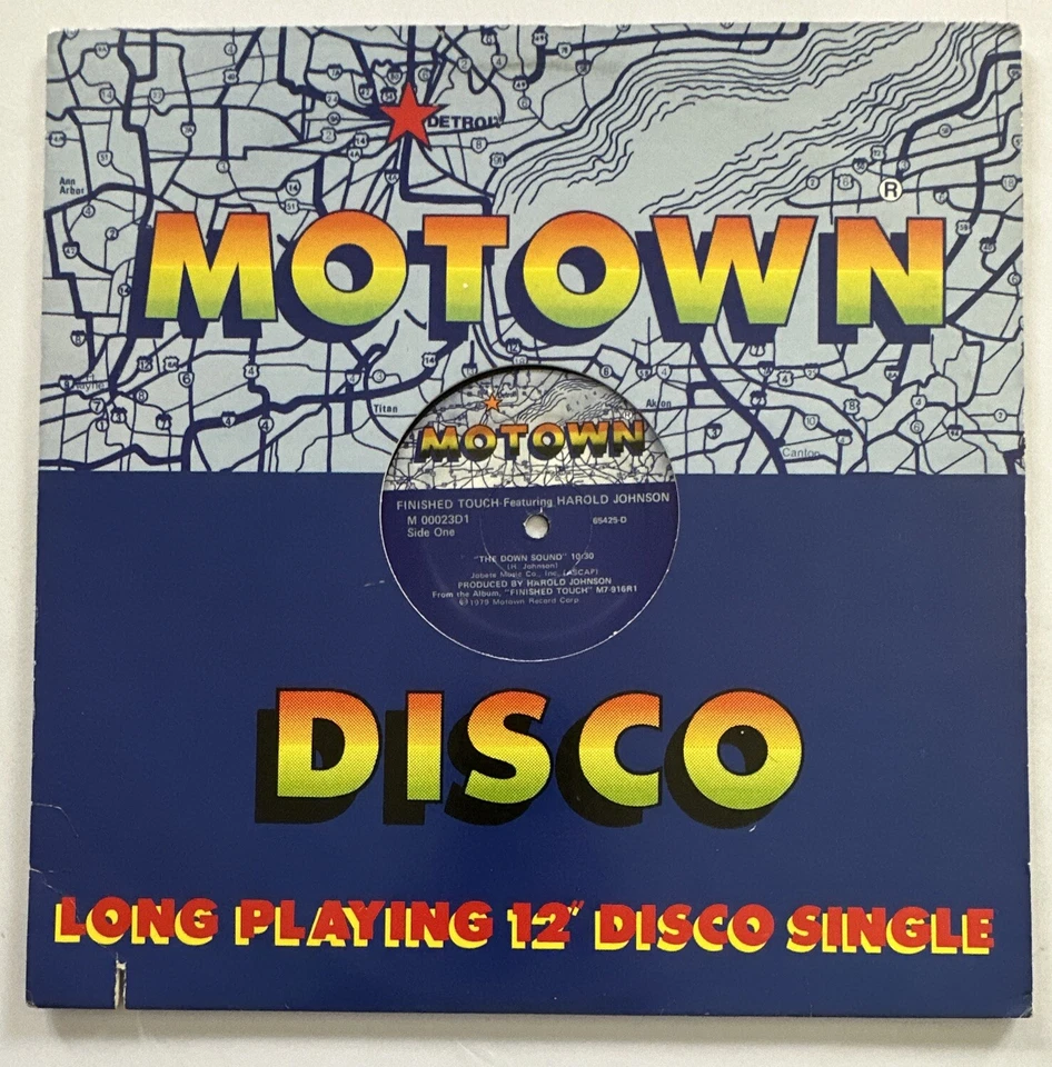 Finished Touch  The Down Sound 1979 Motown 12” Vinyl Record Soul Disco Vg+ / Vg+ - Image 2 of 4