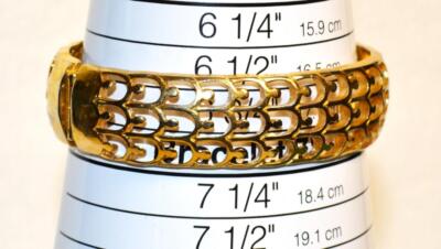 50s Gestempelt Trifari Crown Goldfarben Poliert 5.7cmd Armband Tab Einsatz Clip