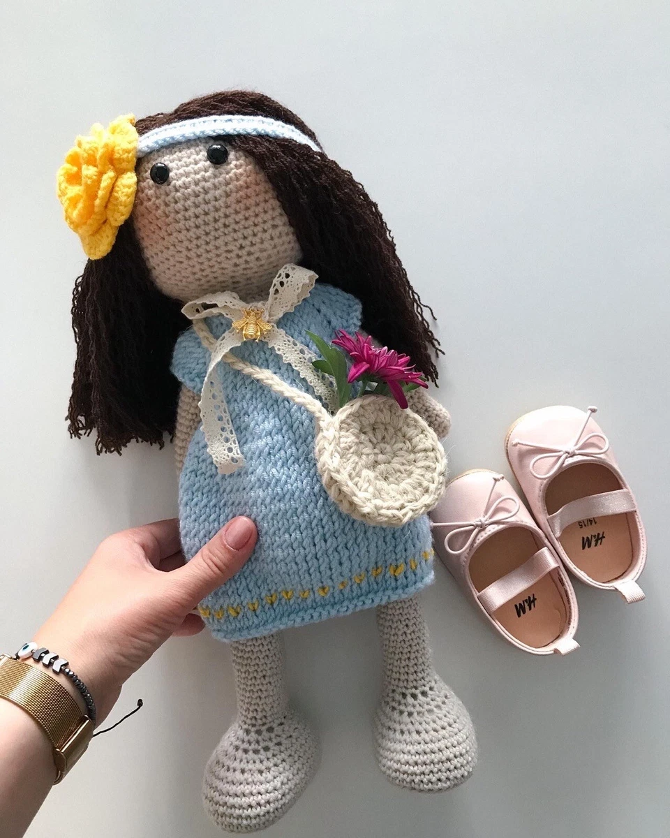 Crochet PATTERN of Doll. Amigurumi Doll Pattern. English Tutorial