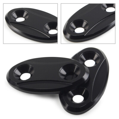 US Rearview Mirror Block Off Base Plates Cover For BMW S1000RR 2009-2018 Black