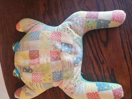 Large Vintage Frog Toad Stuffed Bean Bag Doorstop 2lbs 11" X 9" - Bild 7 von 17