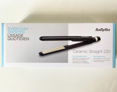 BaByliss Ceramic Straight Hair Glätteisen ST089E, Glätten + Locken
