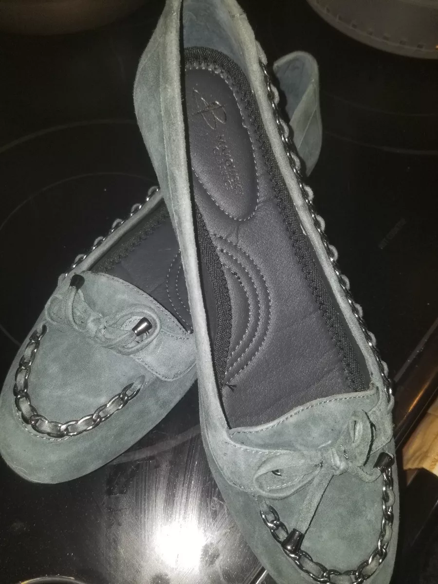 Slate blue shop flats