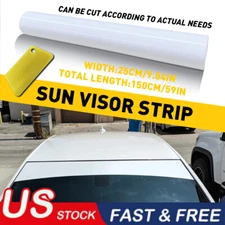 Sun Visor Strip Windshield Banner Vinyl Long Lasting Premium Blank Decal 10*60in